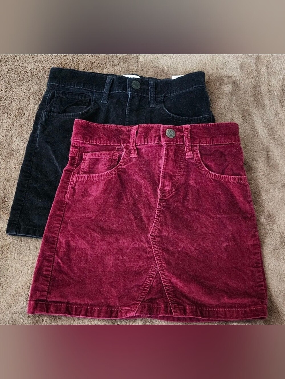 Kids Corduroy Skirt - Burgundy